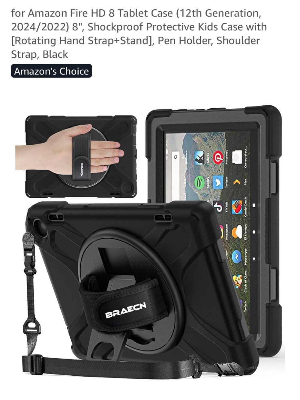 Amazon HD 8 tablet case brand new never used.